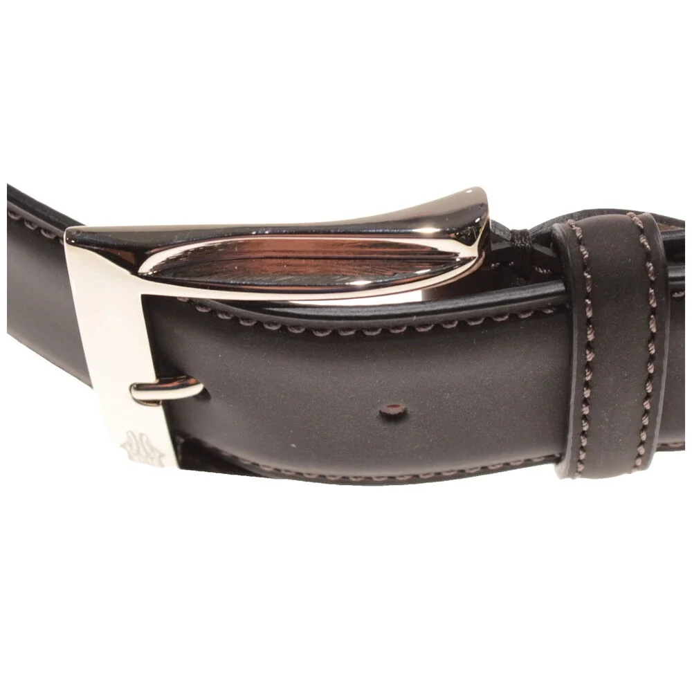 Di Bianco NWT Cut to Size Dress Belt In Solid Brown Leather One Size